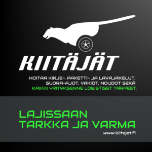 Kiitäjät Oy logo ja mainos