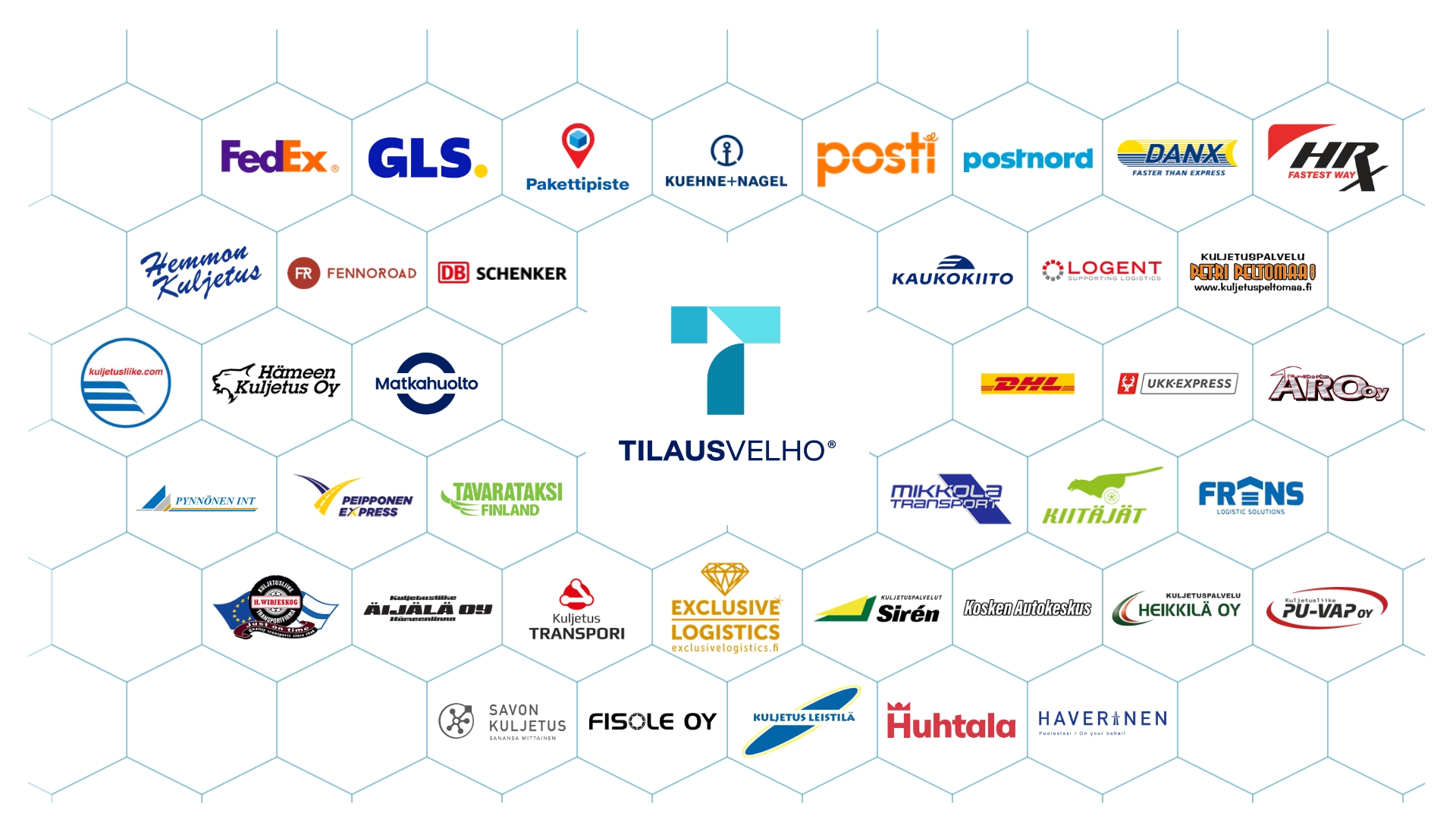 TilausVelhon kuljetusliikeverkosto